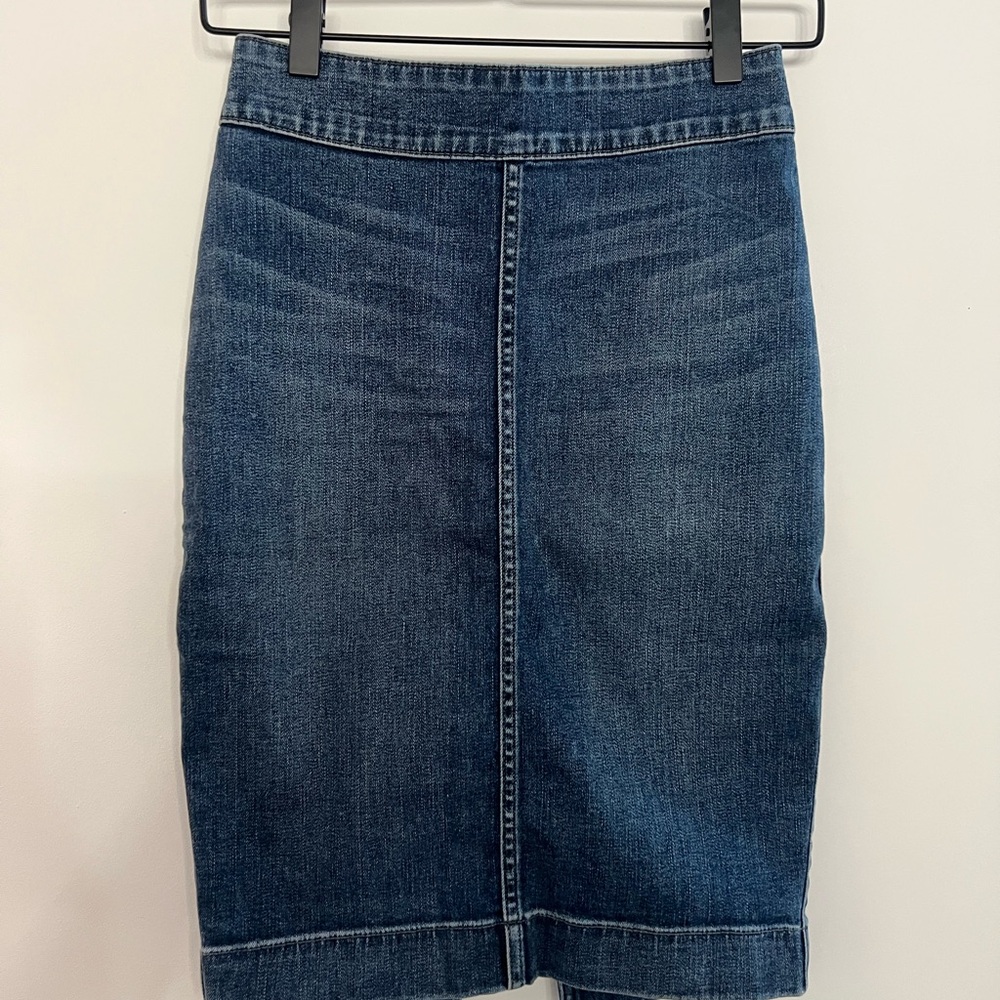 Wilfred Dark Blue Denim Pencil Skirt